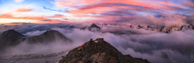 горы, закат, казахстан, алматы Закат в горах Алматы фото превью