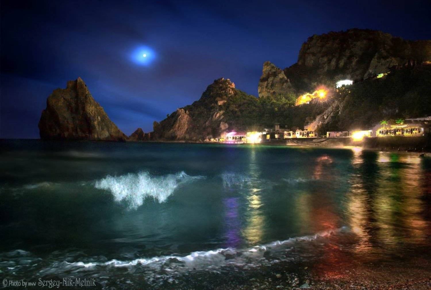 россия, луна,  горы, закат, симеиз, море, Melnik-oy Serg-N-