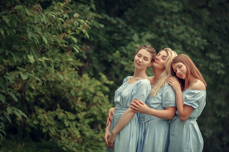 семья, портрет, дети Искры счастья фото превью