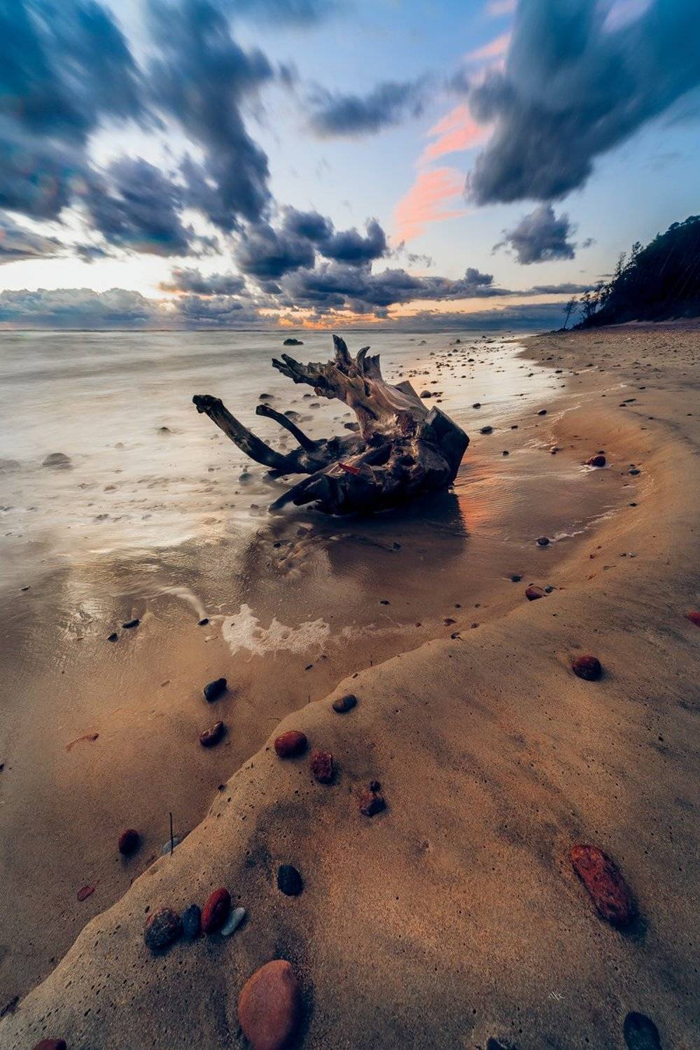 baltic sea, sunset, clouds, colors, beach, seascape, Руслан Болгов (Axe)