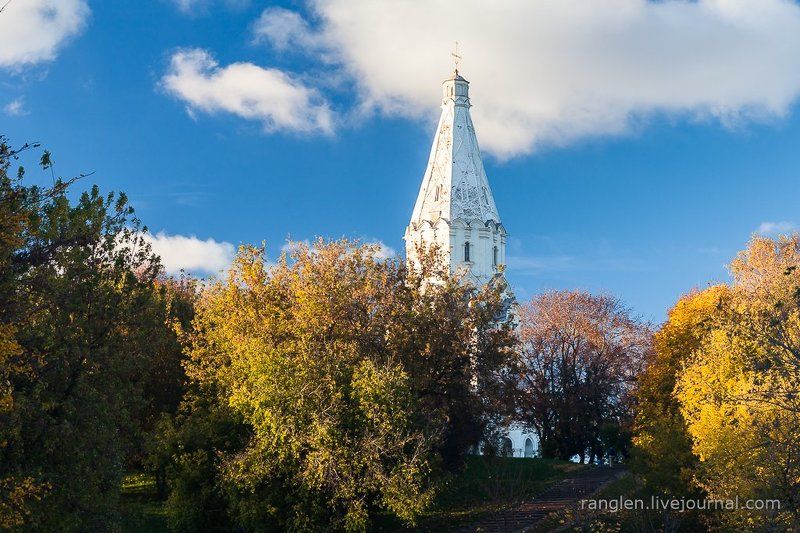 коломенское, москва, осень, золотая, небо, пейзаж Коломенское фото превью