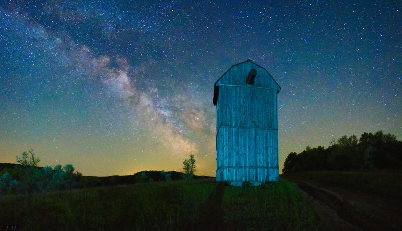 blue, night, panorama, sky, Summer, звезды, лето, мельница, млечный путь, ночная сьемка, ночь, панорама, stars, milky way, nightscape, night photography, broken, windmill Ночь у разрушенного ветряка .. фото превью