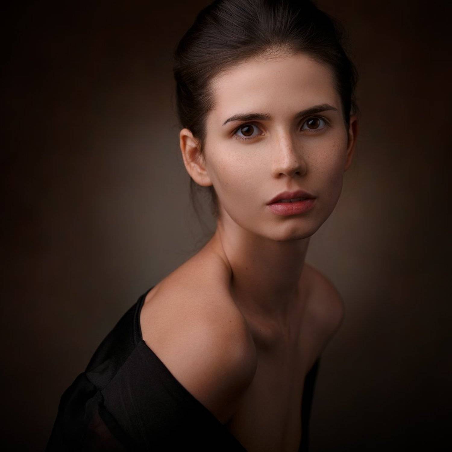 девушка, портрет, картина, Руслан Рахматов