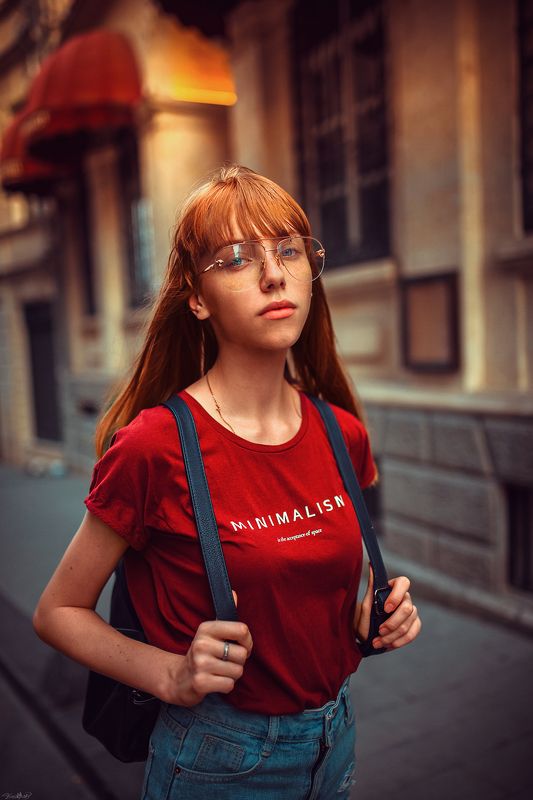 model, art, fashion, ginger, redhead, beautiful, face, beauty, eyes, red, yellow, black, blue, green, white, street, style, natural, light, nikon, sigma Minimalism фото превью