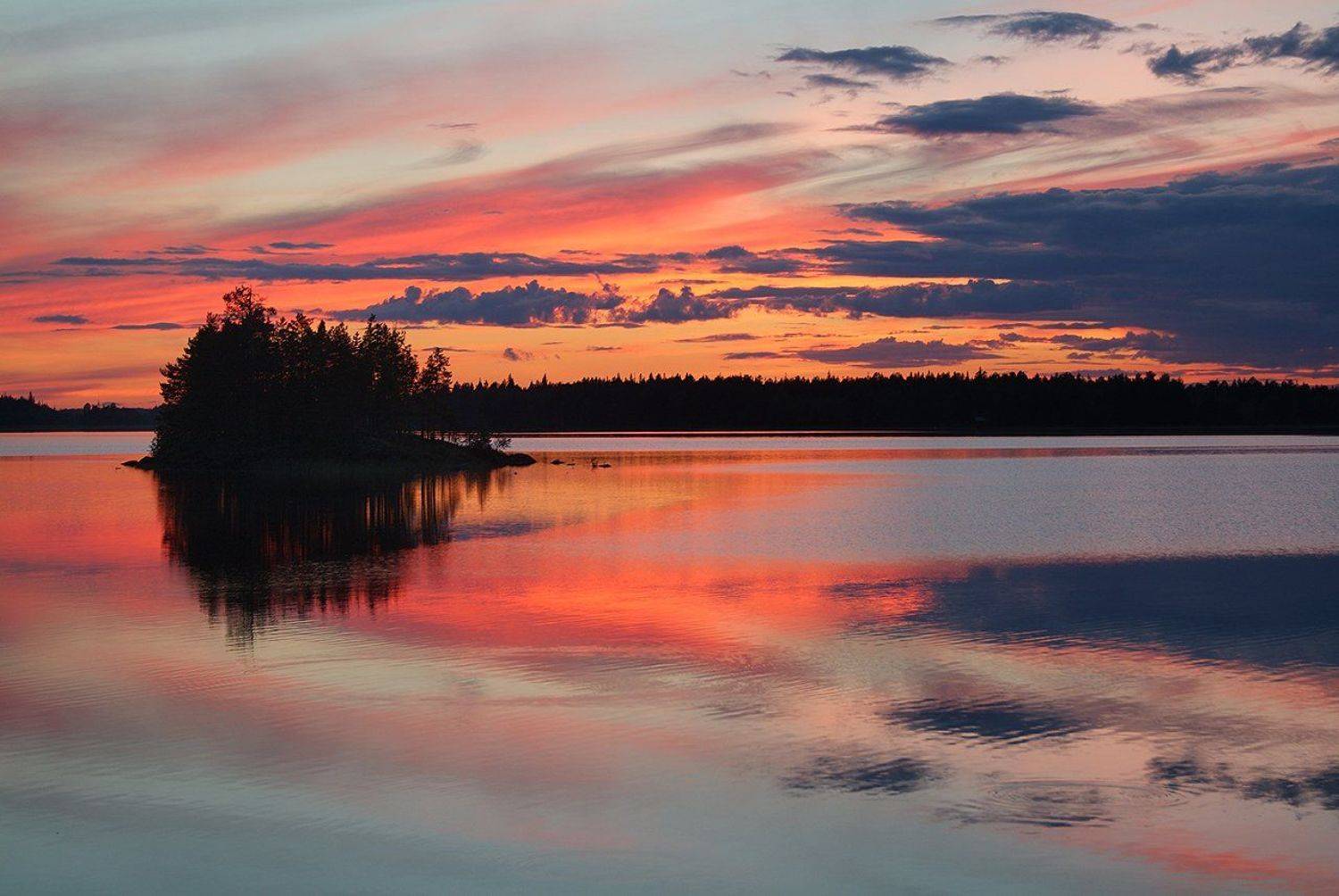 карелия, охта, закат, озеро, пейзаж, fujifilm, Лопухов Сергей