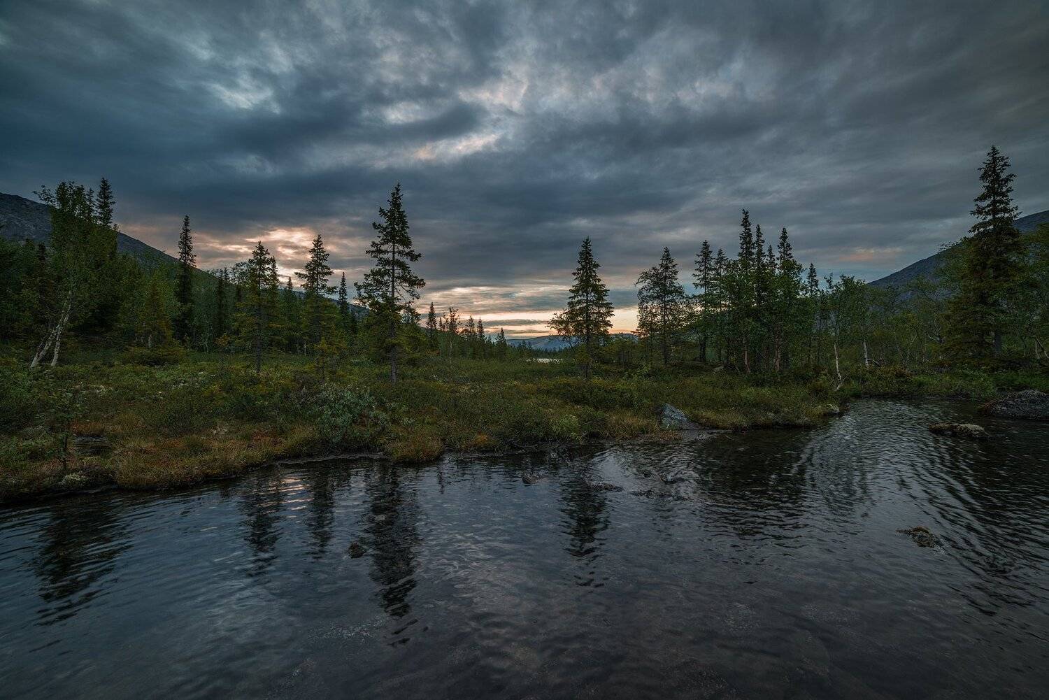 хибины, лето, кольский, заполярье, север, ночь, полярный день,, Роман Горячий