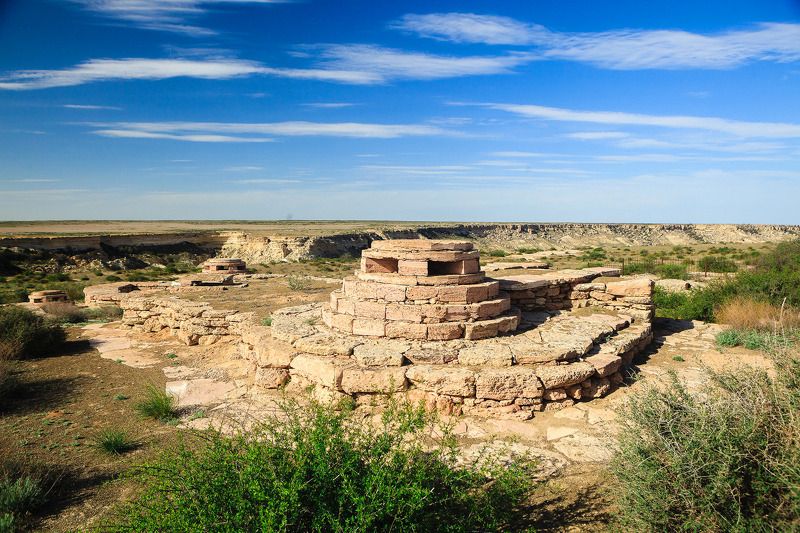 Пейзаж, Казахстан, Алматы, Астана, Заповедник, Природный памятник, Место, Landscape, Kazakhstan, Almaty, Astana, Nature Reserve, Natural Monument, Location Поздемная мечеть Султан-Епе, Мангистауская область фото превью