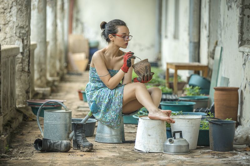 цветочница фото превью