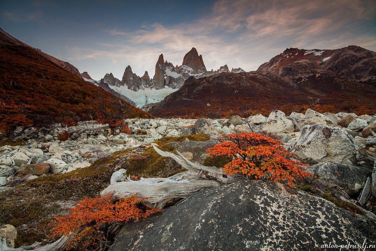 патагония, горы, рассвет, аргентина, Антон Петрусь
