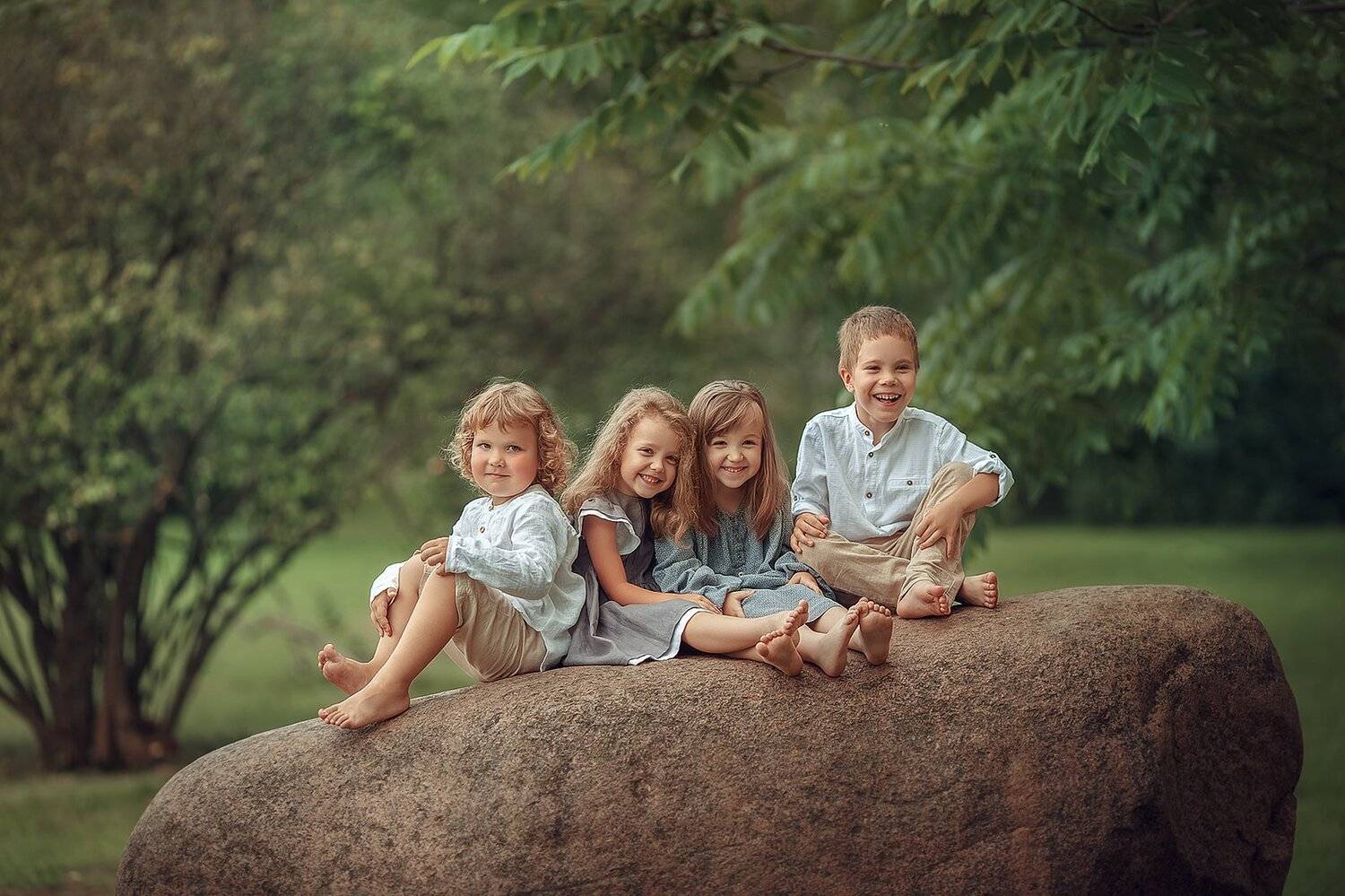 дети, портрет, семья, Ольга Балакир