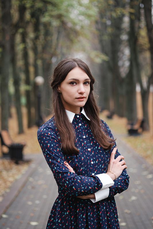 портрет девушка модель model portrait art girl annromanovska осень Дарья фото превью