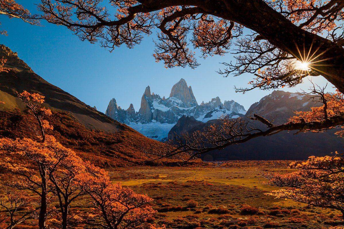 патагония, горы, закат, аргентина,, Антон Петрусь