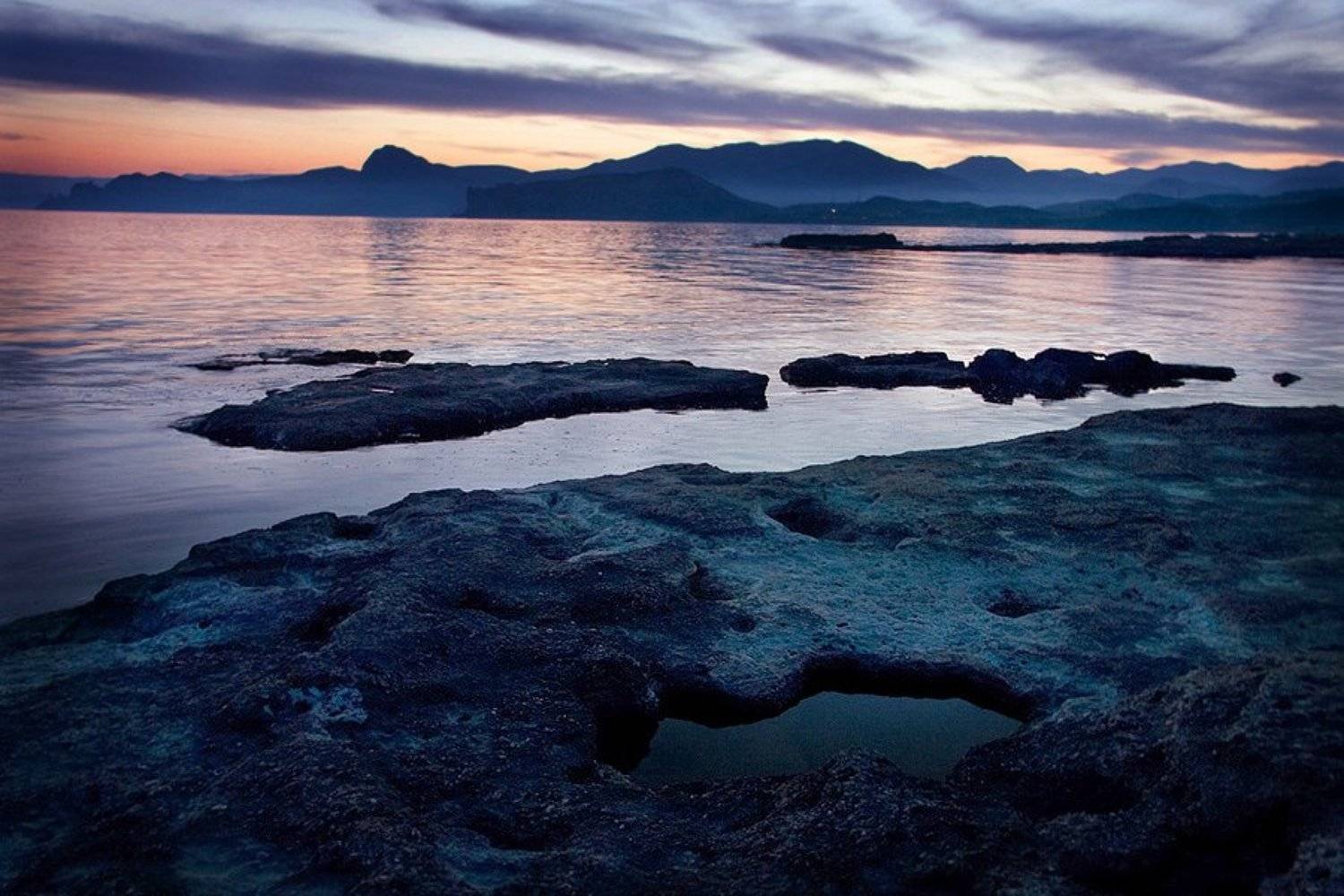 море, горы, закат, Anastasia Aymilios