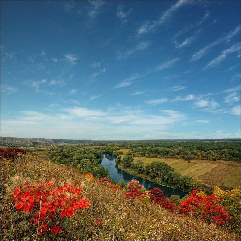 река, северский-донец, меловые, горы Степной заповедник \