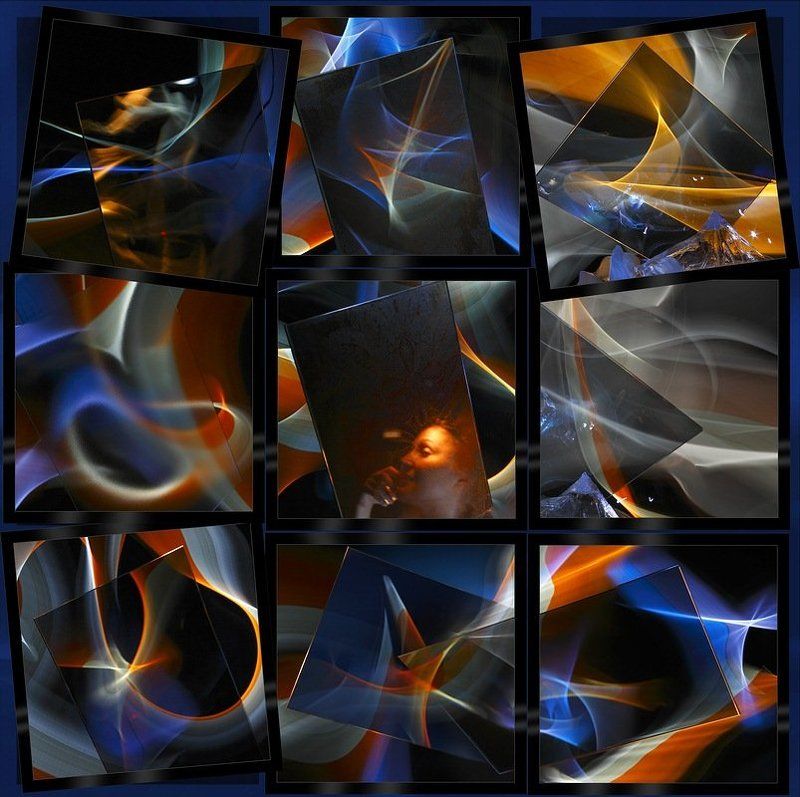 светографика, преломления, искажения, свет, стекло, абстракция, импровизация Стекло и свет... (Светографика - Отражения. Преломления. Искажения) фото превью