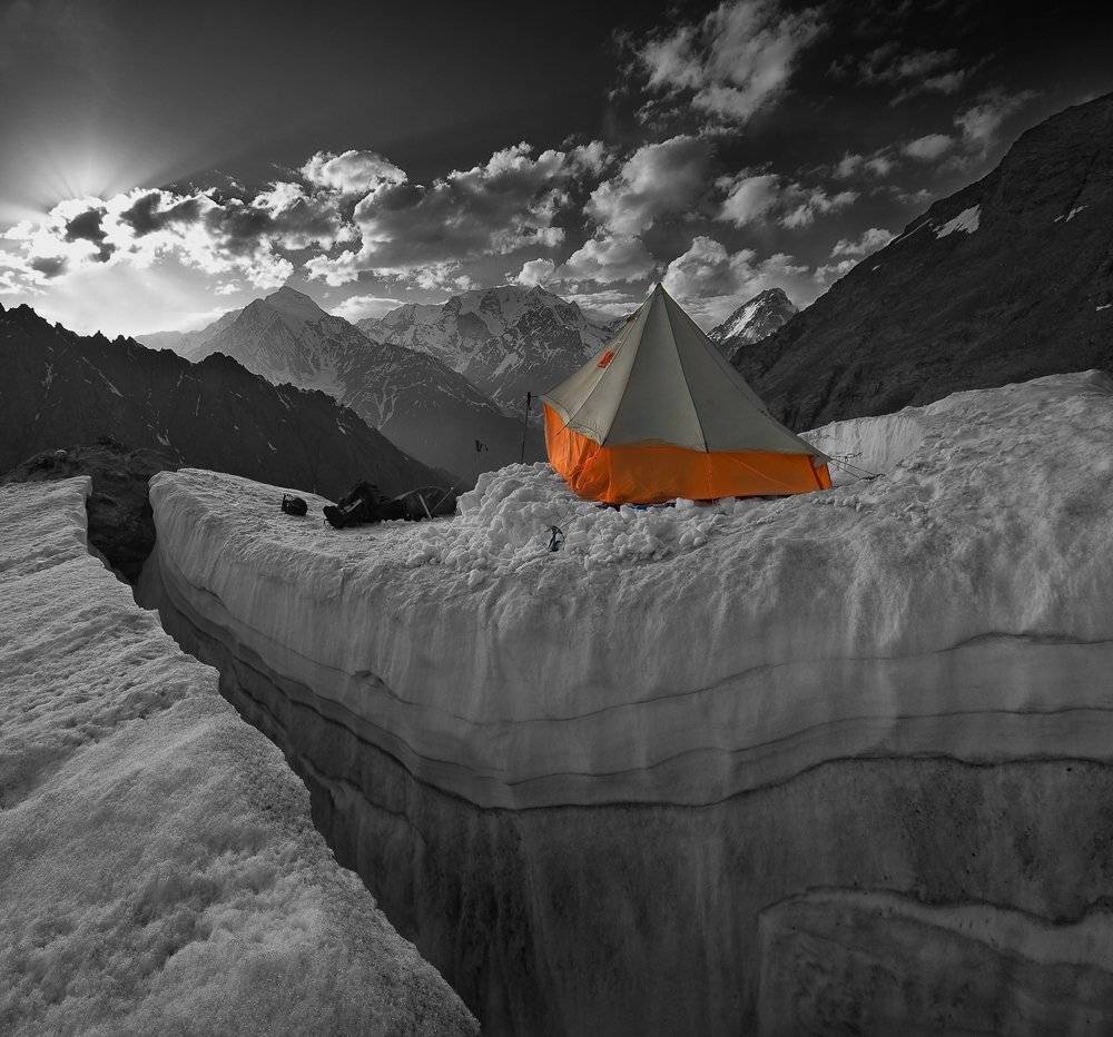 памир, поход, под перевалом., Андрей Chogori Громов