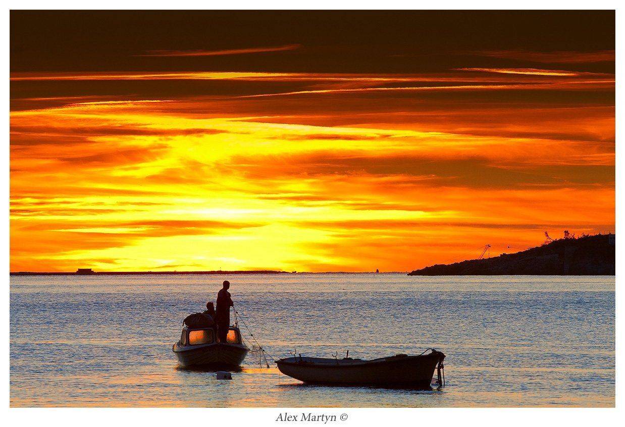 черногория, будва, море, рыбаки, Alexander Martynov