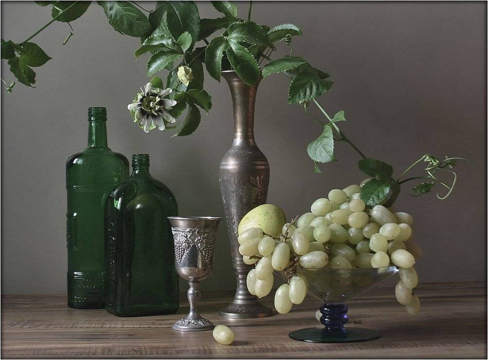 цветок пассифлоры,виноград, Валентина Булкина