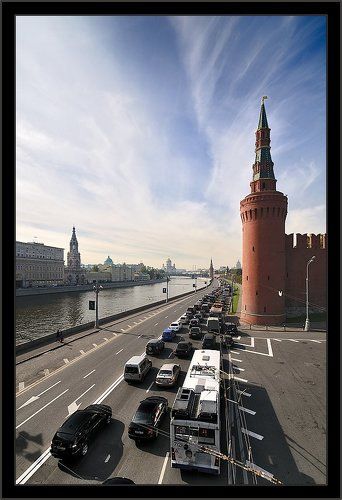 Простой московский городской пейзаж