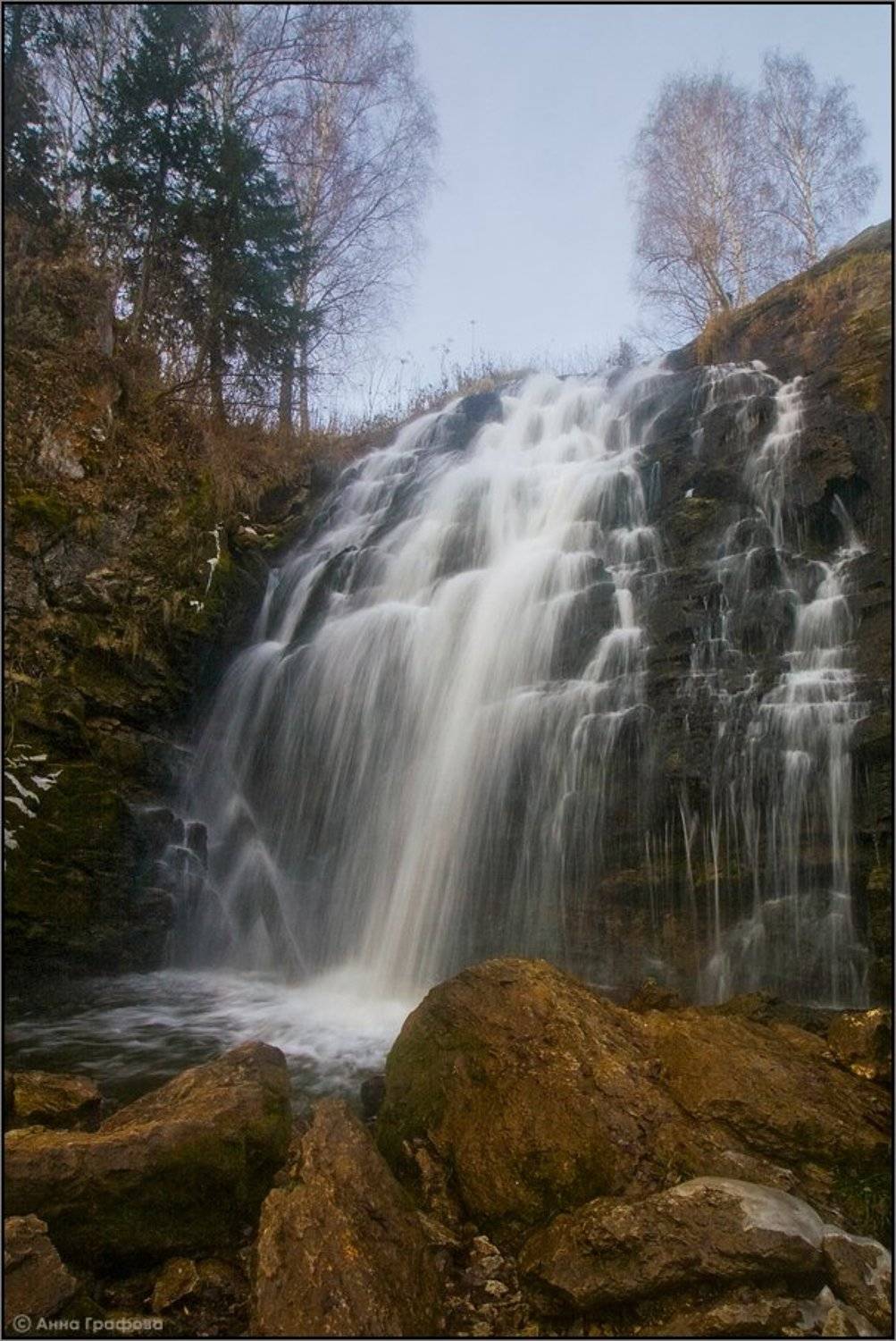 алтай, водопад, пещерка, осень, залесово, аня графова, Аня Графова