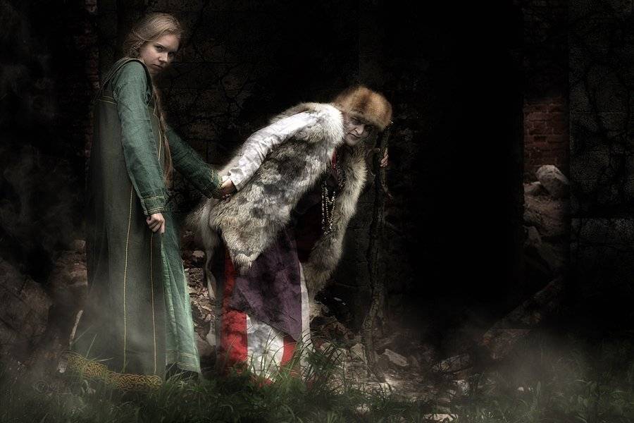 злая, колдунья, бедную, наивную, девушку, ведем, в, темный, мир, kisandr