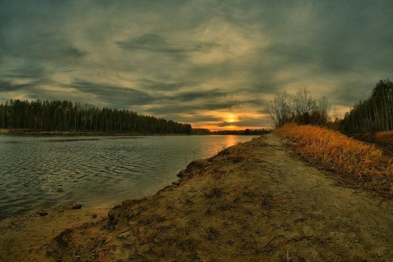 ...последний закат октября фото превью