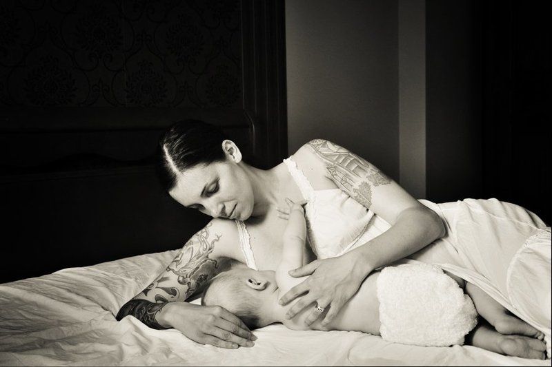 baby, mother, seflportrait Mother and son фото превью