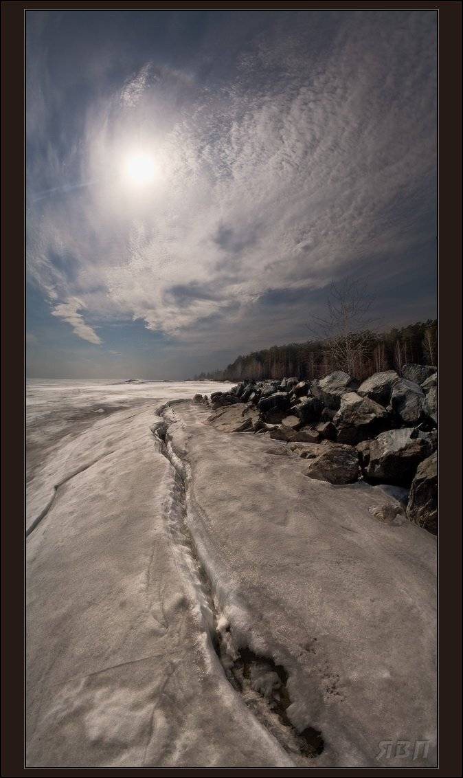 весна, разлом, лед, солнце, Виталий из Н-ска