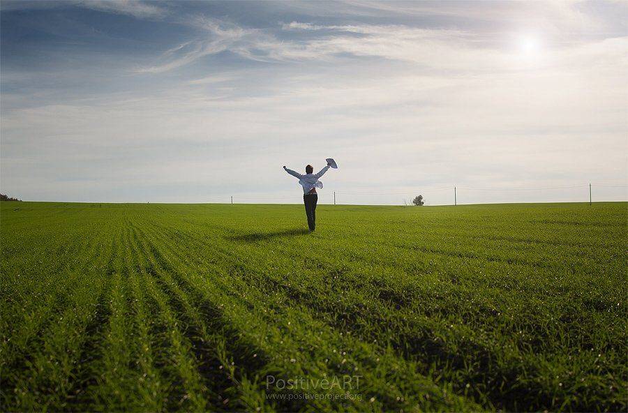 поле, горизонт, человек, свет, пленер, Мария Мальгина