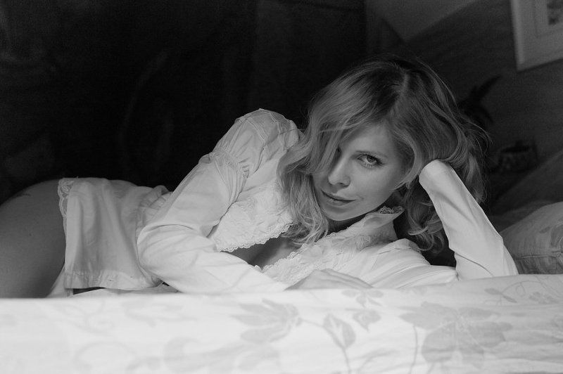 portrait,b&w,femme *** фото превью