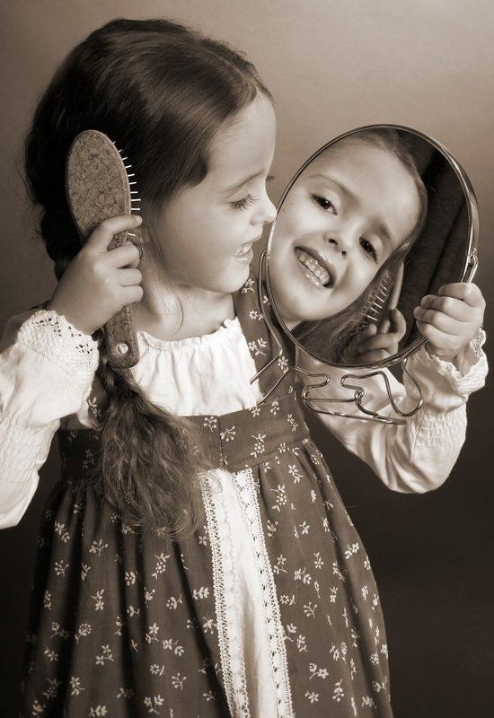 девочка, портрет модница фото превью