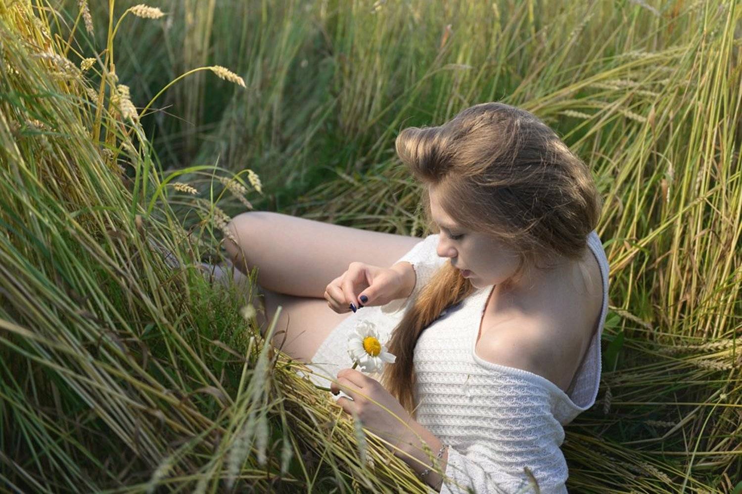 Любовь, ромашка, гадание, Лужавин Юрий