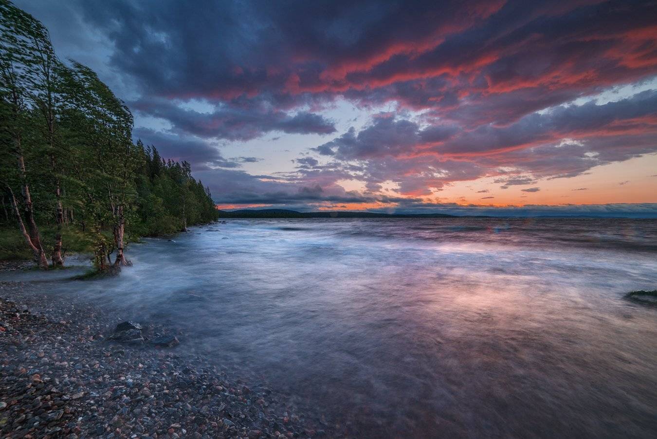 кольский, север,заполярье, хибины, лето,вечер,сопка,имандра,, Роман Горячий