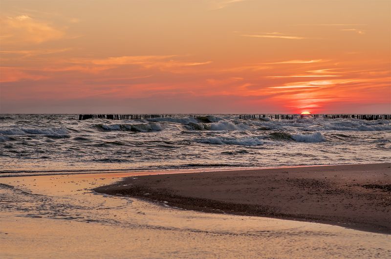 sunset,sea,sky Sunset фото превью