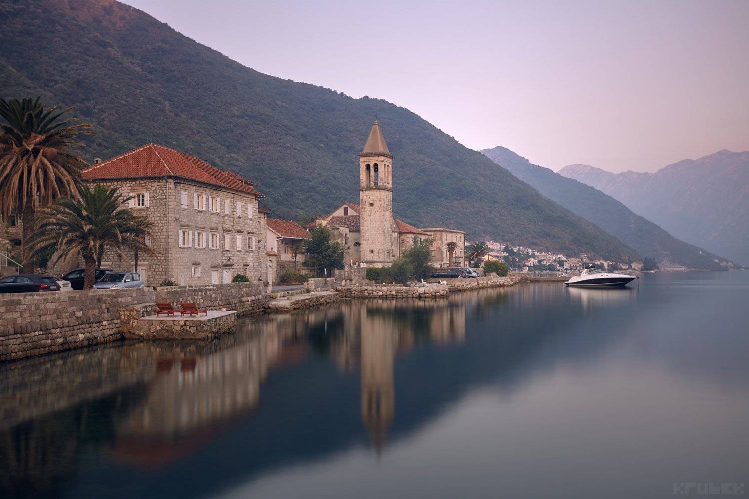 черногория, котор, адриатика, утро, KrubeK