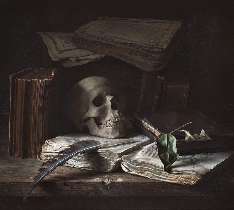 натюрморт, книги, still life Vanitas (суета сует) фото превью