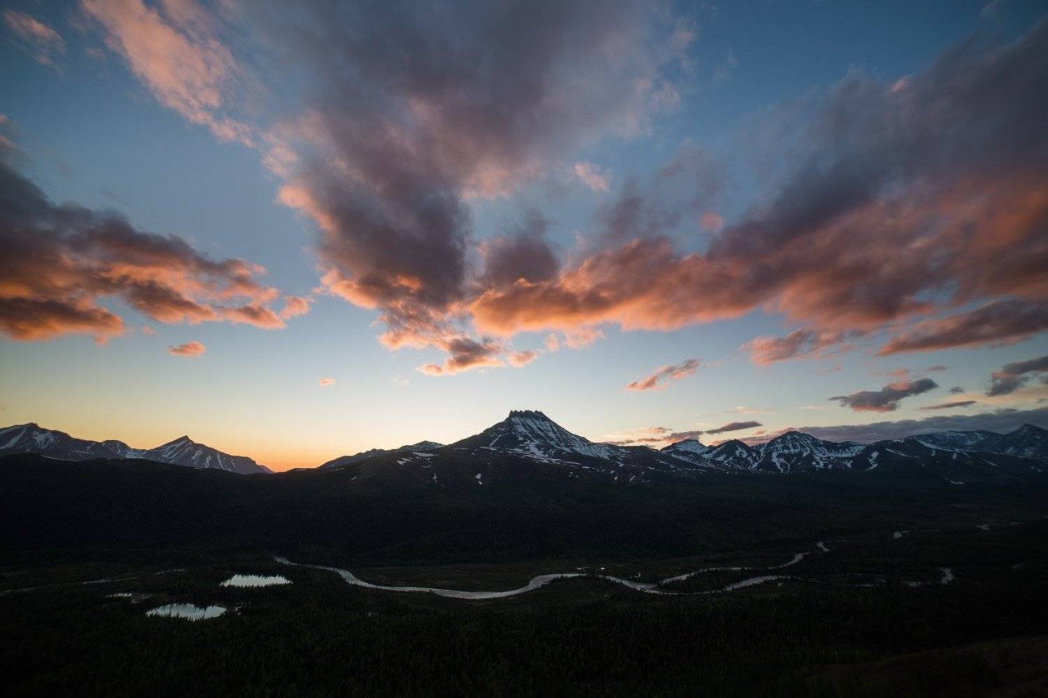 манарага, приполярный урал, урал, горы, закат, Коровин Кирилл