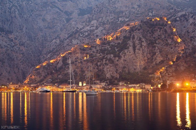 черногория, котор, адриатика, горы, крепость Янтарная крепость фото превью