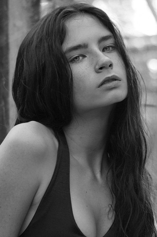 portrait, girl, fashion, natural, monochrome, beauty Eva фото превью