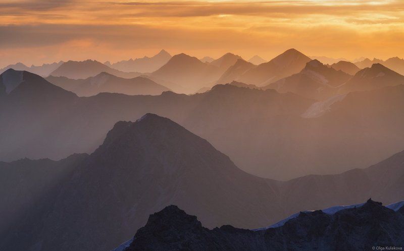 рассвет, тянь-шань, горы, пик астана, вершины *** фото превью