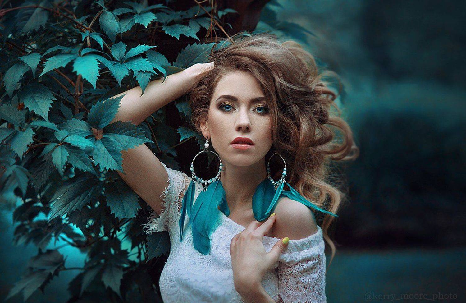 portrait, girl, портрет,style,blue, Kerry Moore