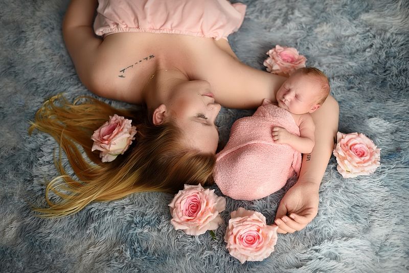 newborn, child, mother Motherhood фото превью