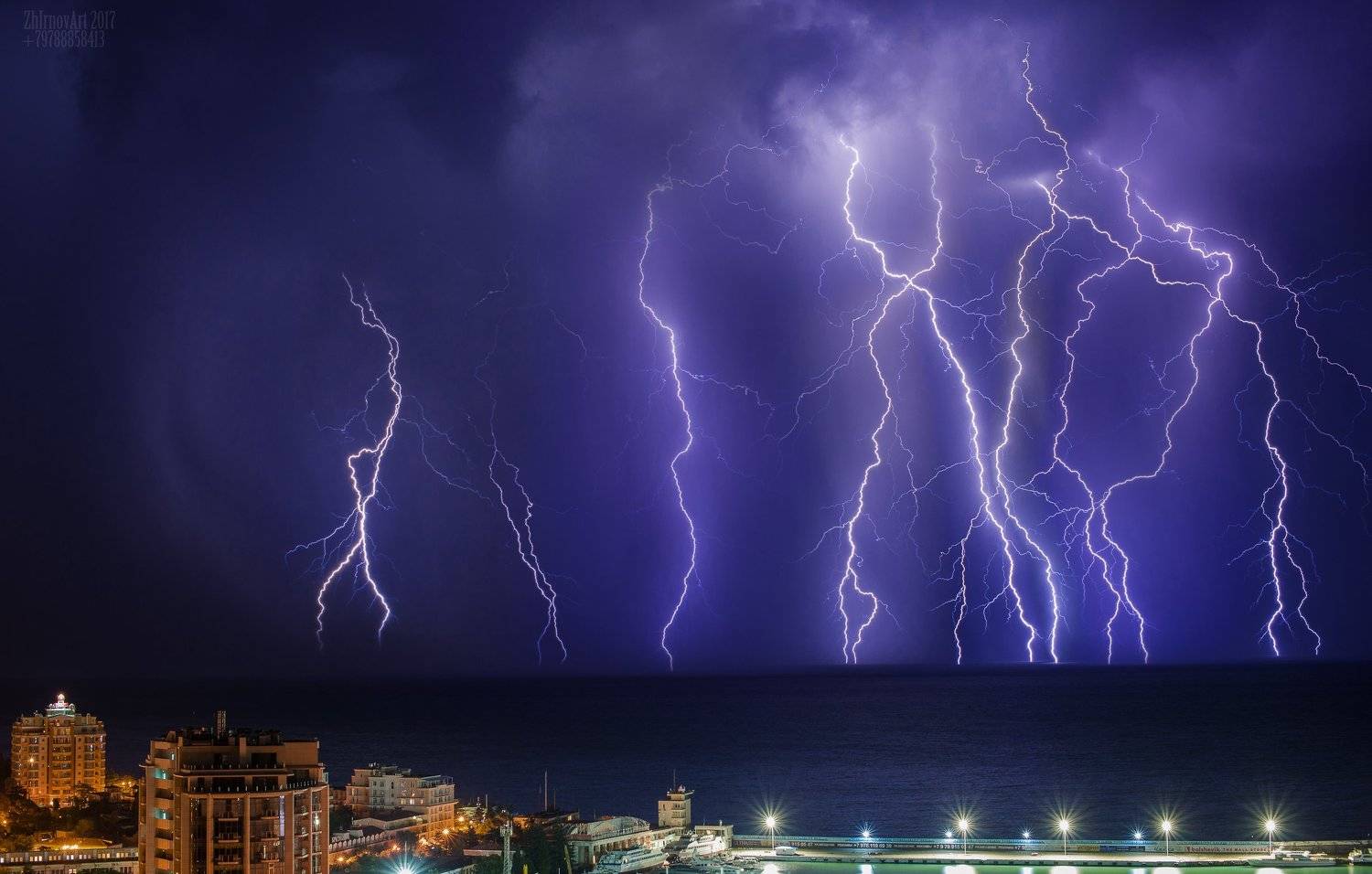 гроза, шквал, ливень, молнии, Илья  Жирнов