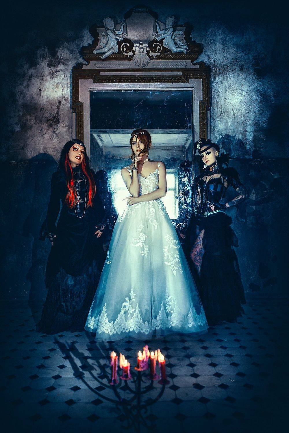 woman, fashion, dresses, vampires, manor, Руслан Болгов (Axe)