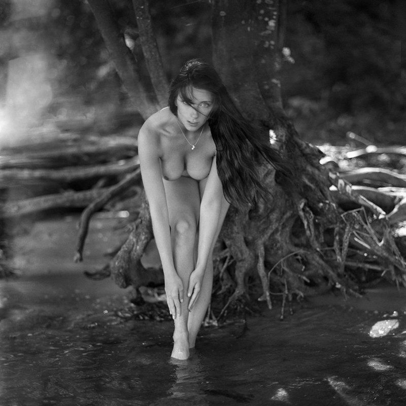 akt, nude, analog, hasselblad, ninoveron, eyes, topless, women, bw, 6x6, Aga P фото превью