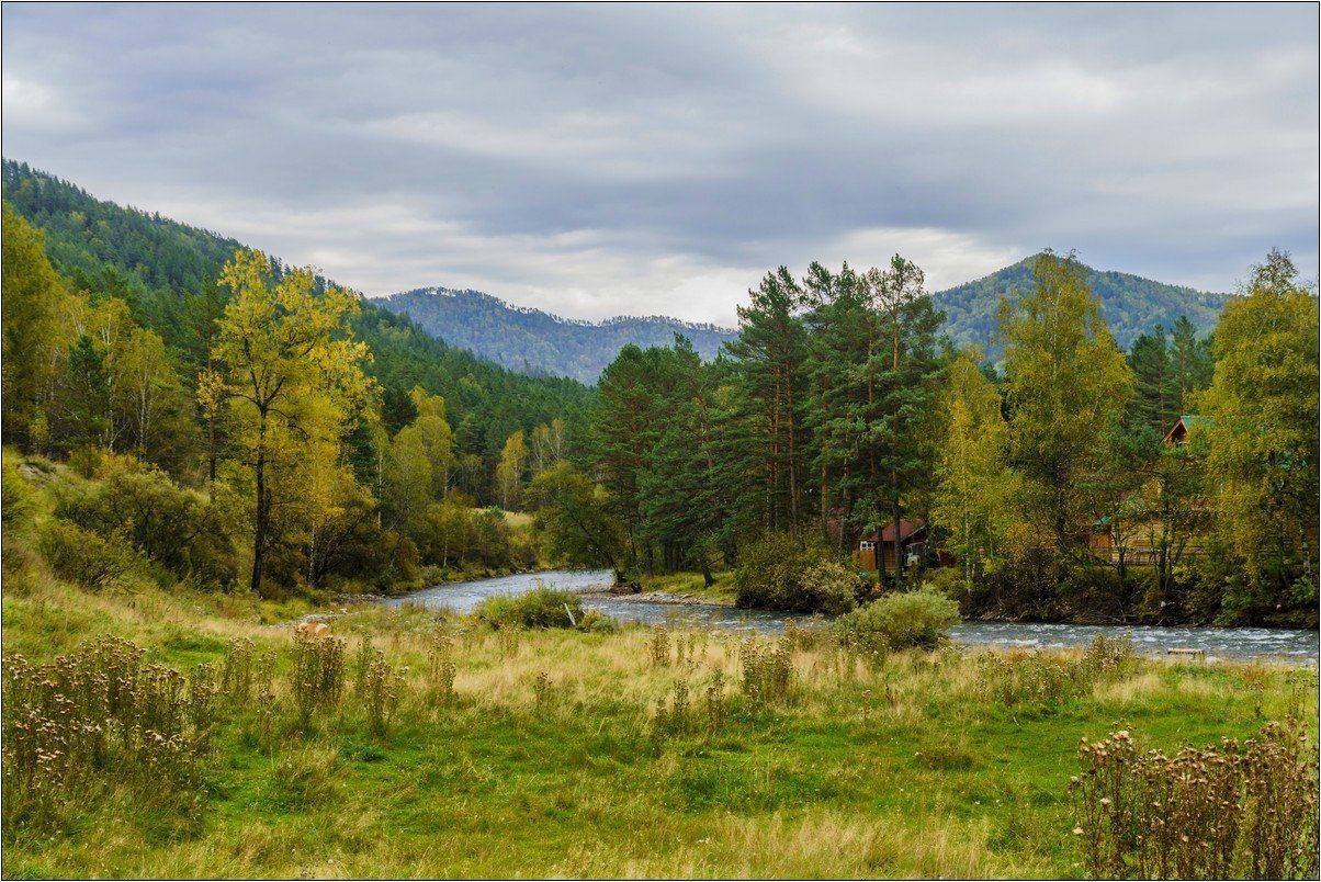 пейзаж, осень, река, Горный Алтай , Александр Потапов