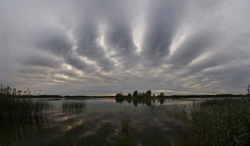 вуокса, закат, остров *** фото превью
