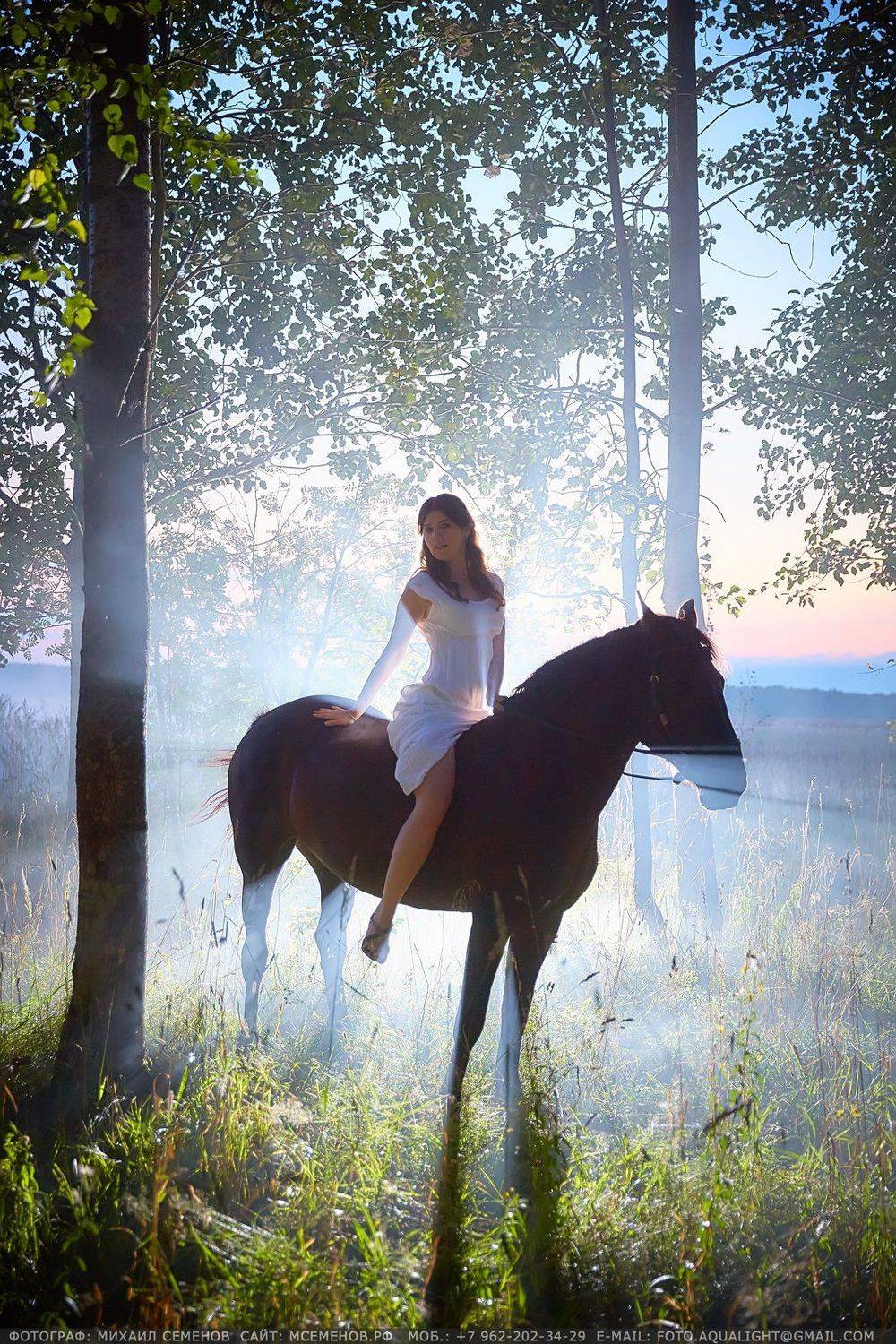 horse #михаилсеменов #фотографярославль #сертификат #подарок #фотослошадкой #аквалайт #свет #красота #модель #наездница #ночь #эквитерра, Михаил Семенов