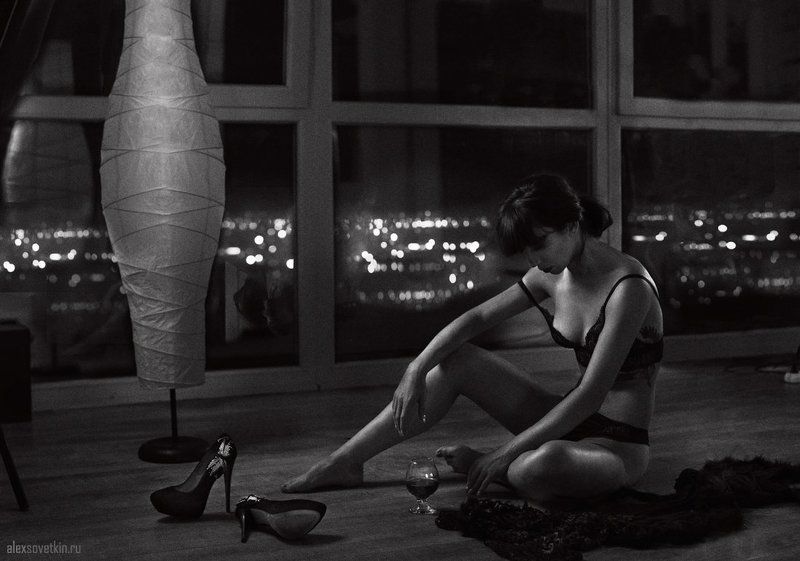 Ночь Город Ню Белье Настроение Вечернее 2 фото превью