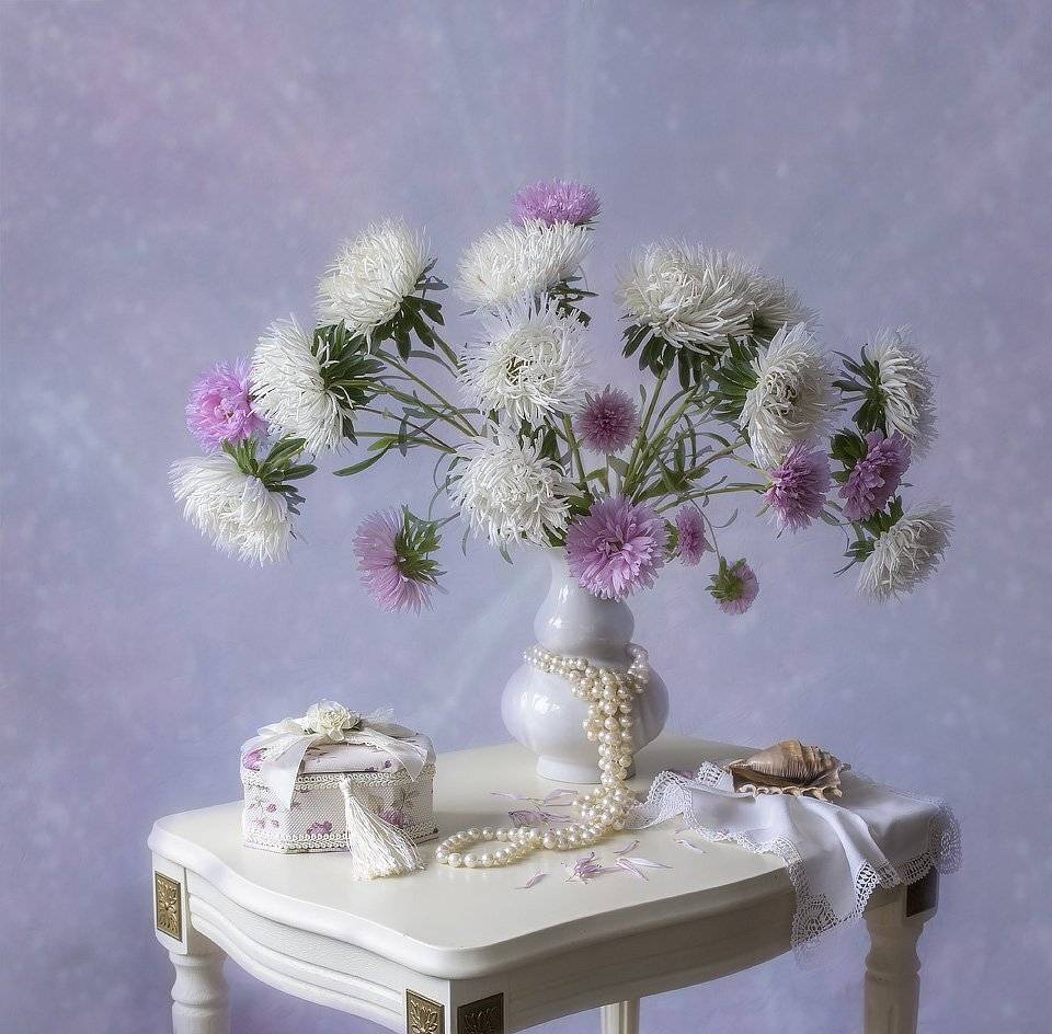 натюрморт, художественное фото, букет осенних цветов, астры, интерьер, Ирина Приходько